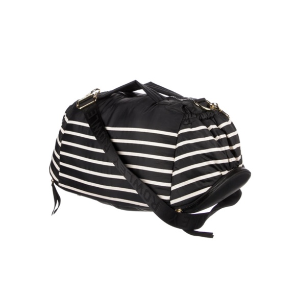 CYNTHIA ROWLEY STRIPED NYLON MINI WEEKENDER BAG - Picture 3 of 8